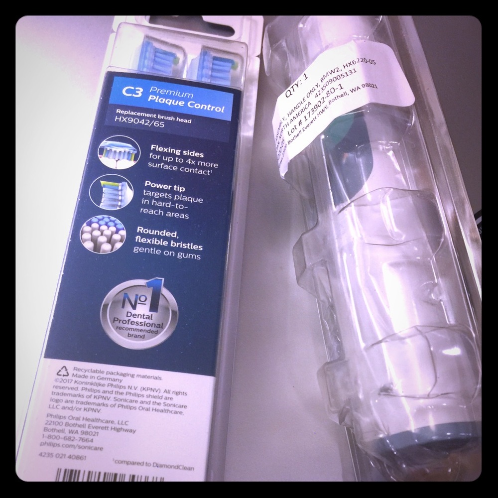 Brand new Sony Philips electric toothbrush set